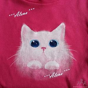 Котик (рисунок на футболке)