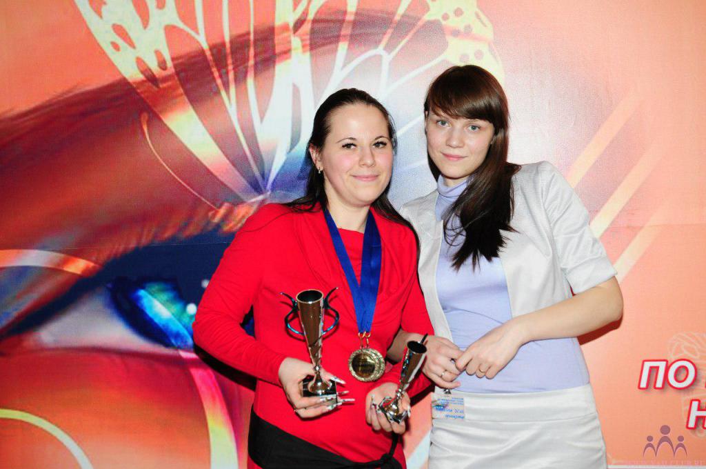 я и Татьяна (организатор 1го чемпионата по наращиванию ресниц на кубок Подмосковья)